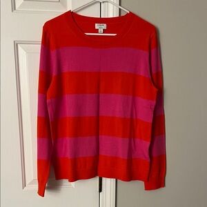 J.Crew Factory Women’s Striped Teddie Sweater (Size L)